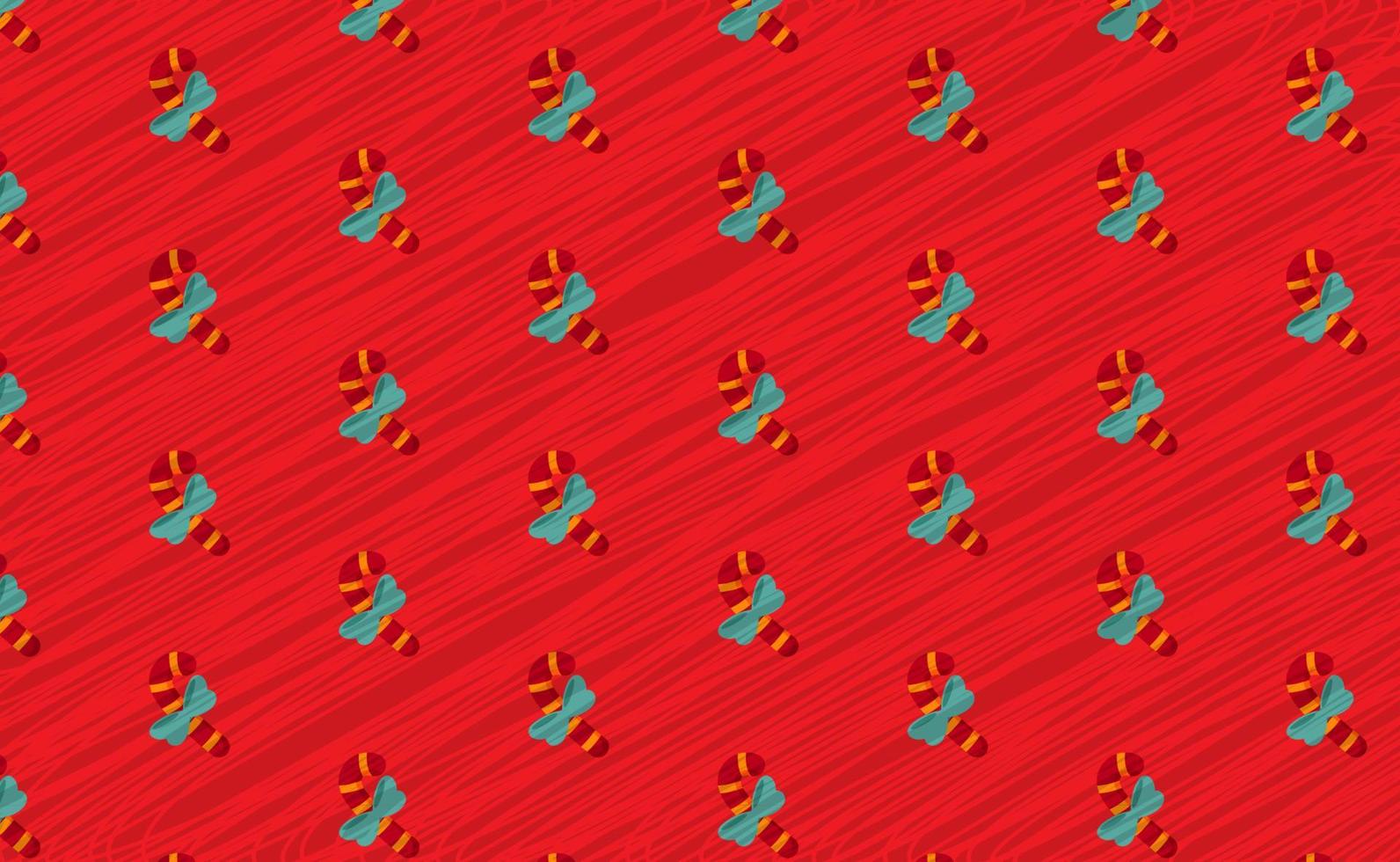 Candy Pattern Background Illustration with Merry Christmas Theme vector