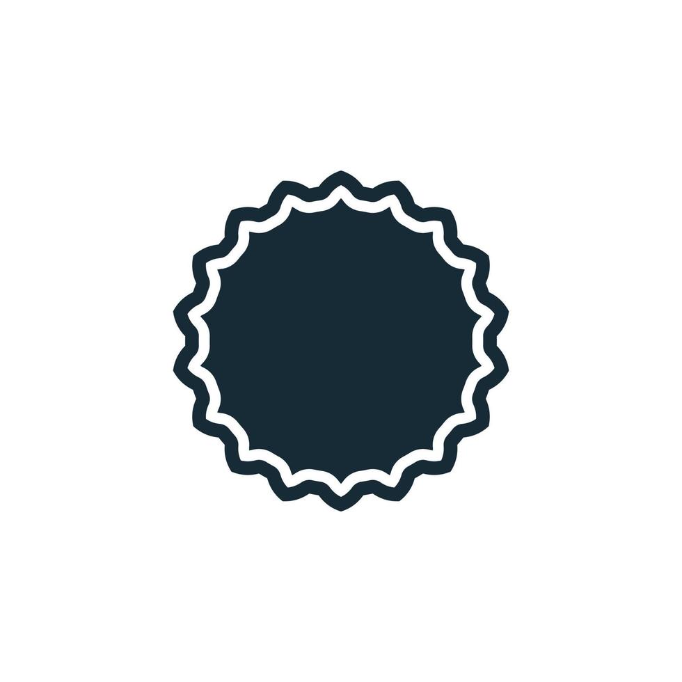 Rosette Badge Icon Design Template Elements vector