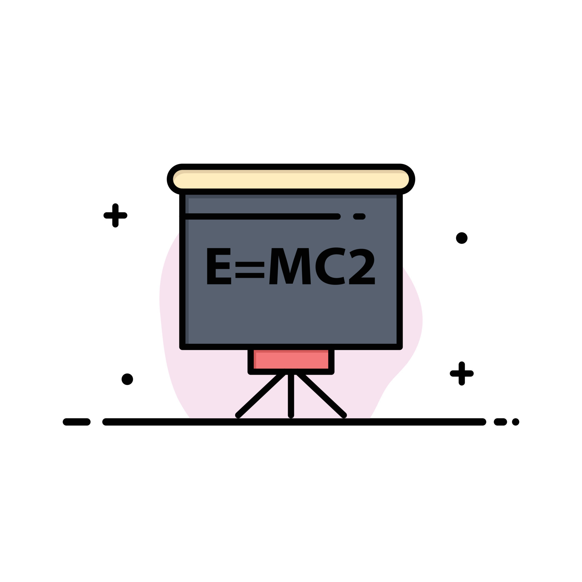 Classroom Teacher Board Education Business Flat Line Filled Icon Vector classroom-teacher-board-education-business-flat-line-filled-icon-vector
