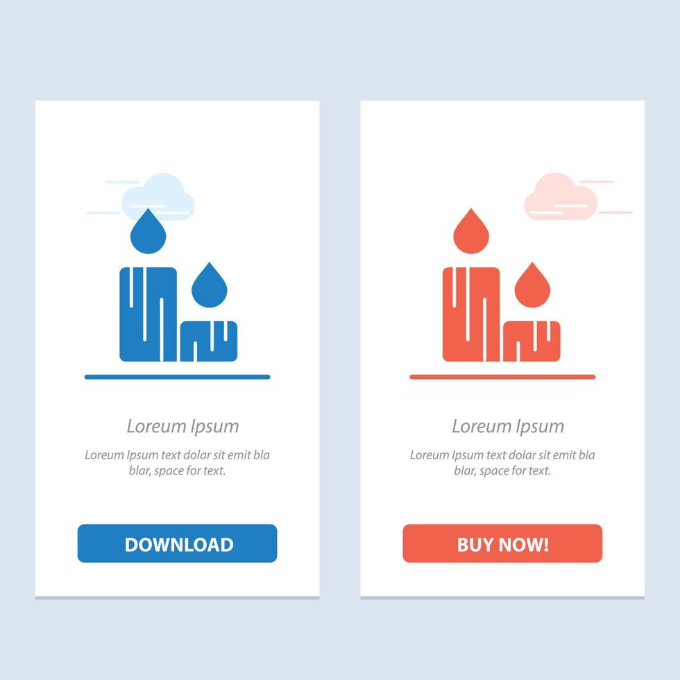 Candle Fire Easter Nature  Blue and Red Download and Buy Now web Widget Card Template vector