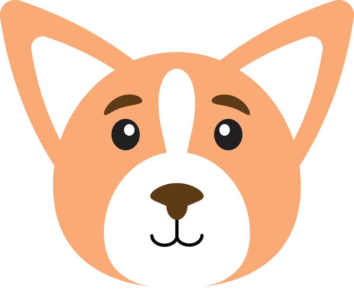 Vector corgi dog