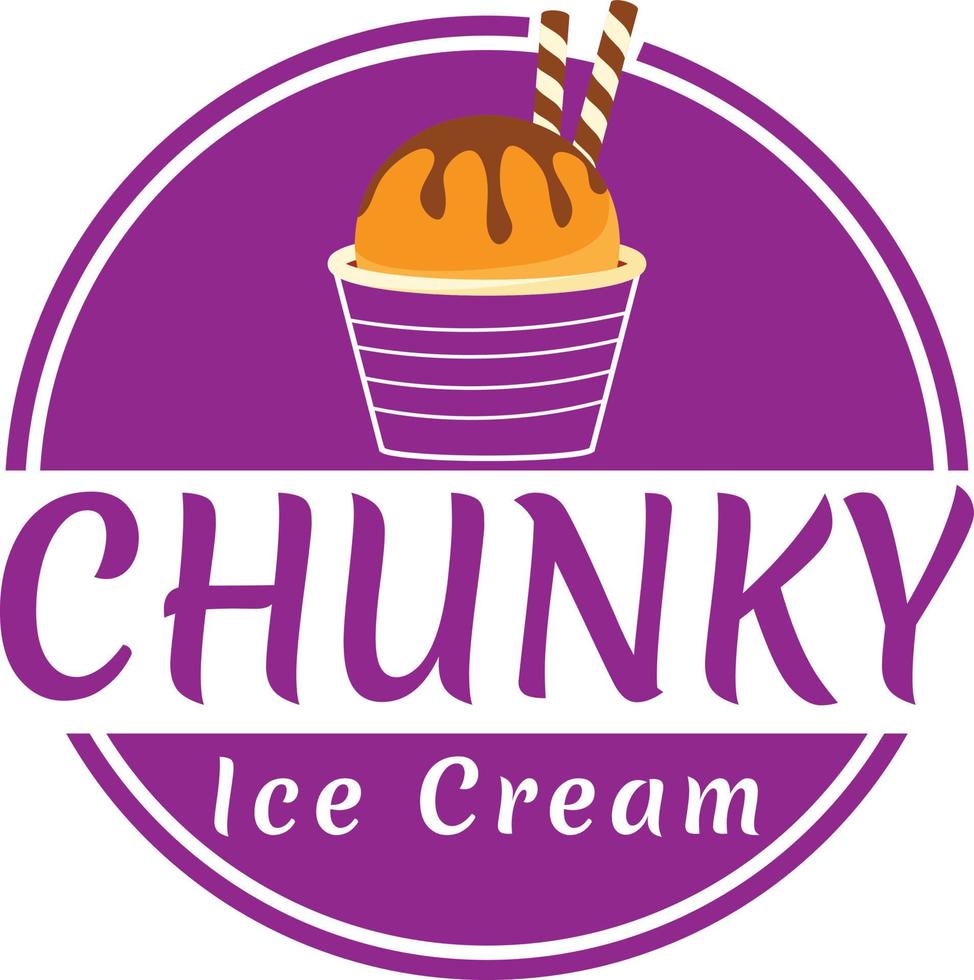ice cream logo vector