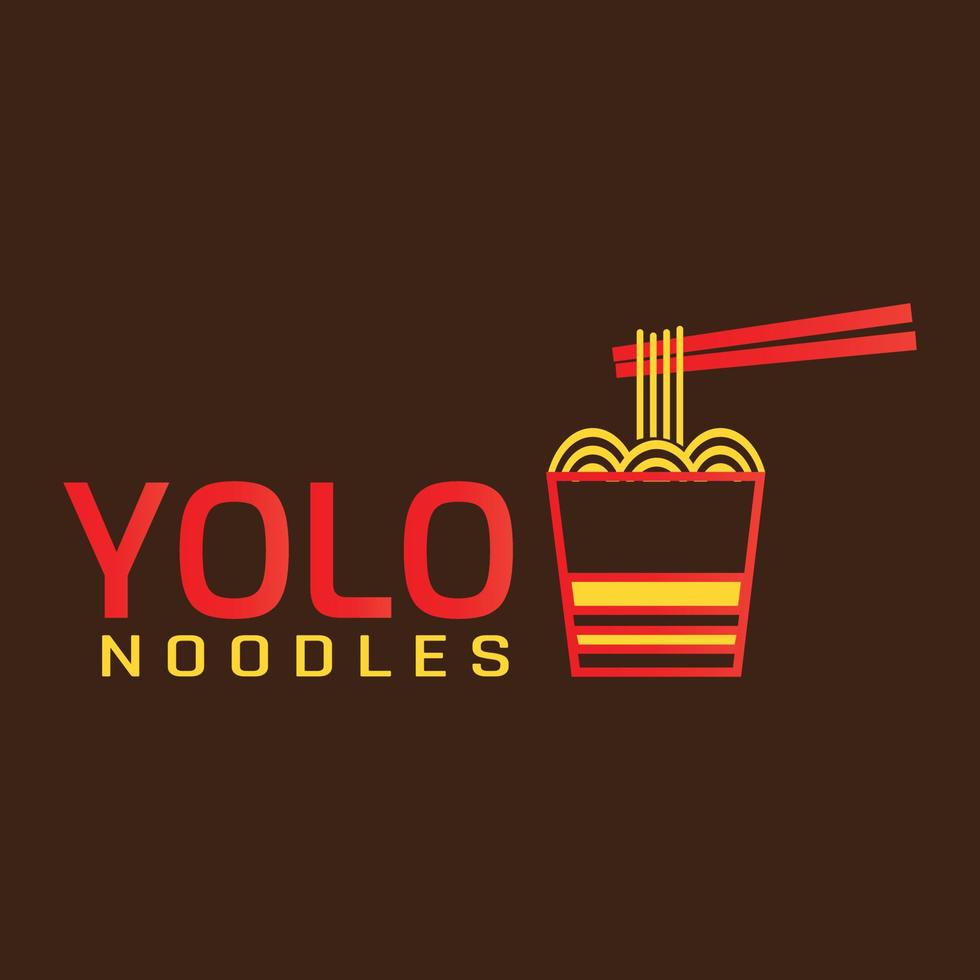 noodles box logo vector