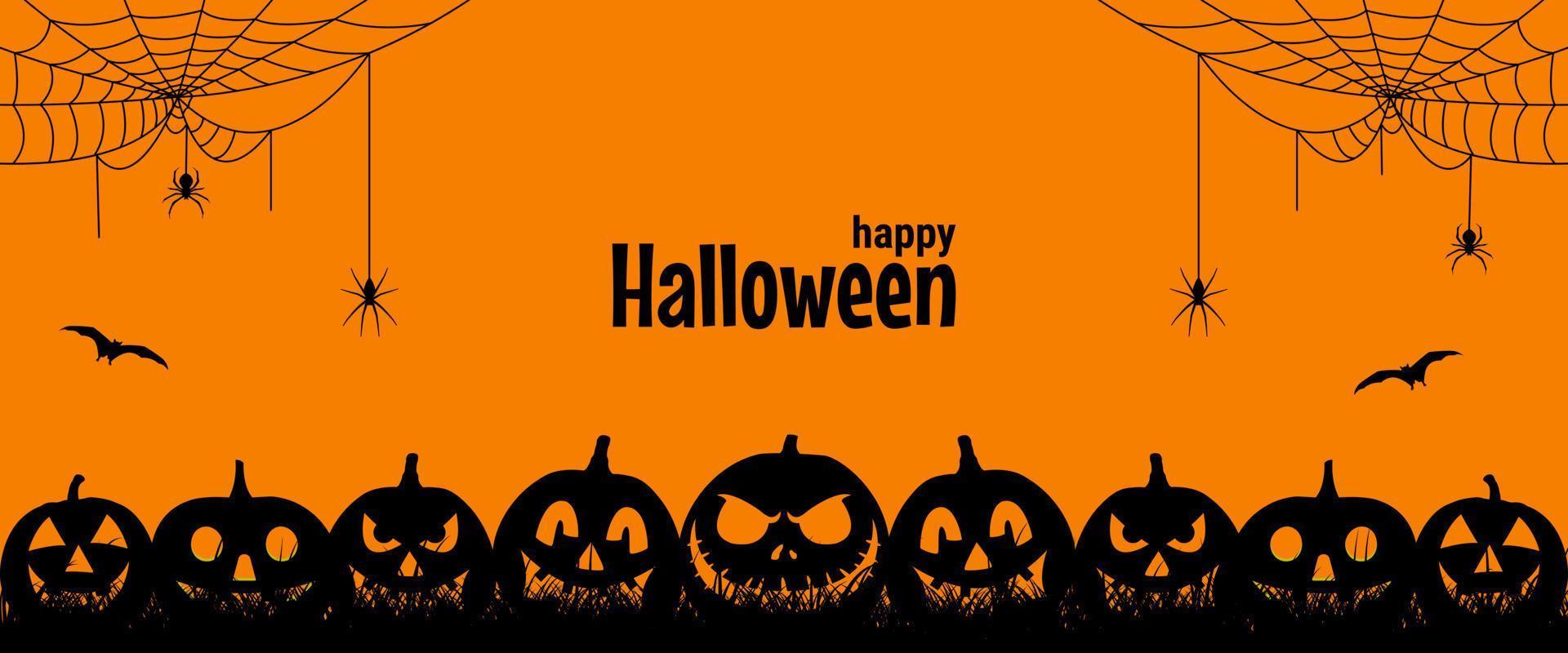 Party halloween banner design vector
