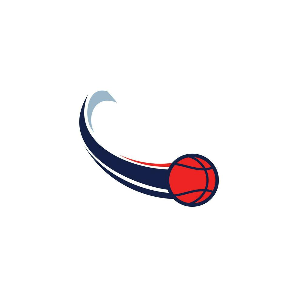 diseño único del logotipo de la pelota de baloncesto. plantilla de diseño del logo del club de baloncesto. vector