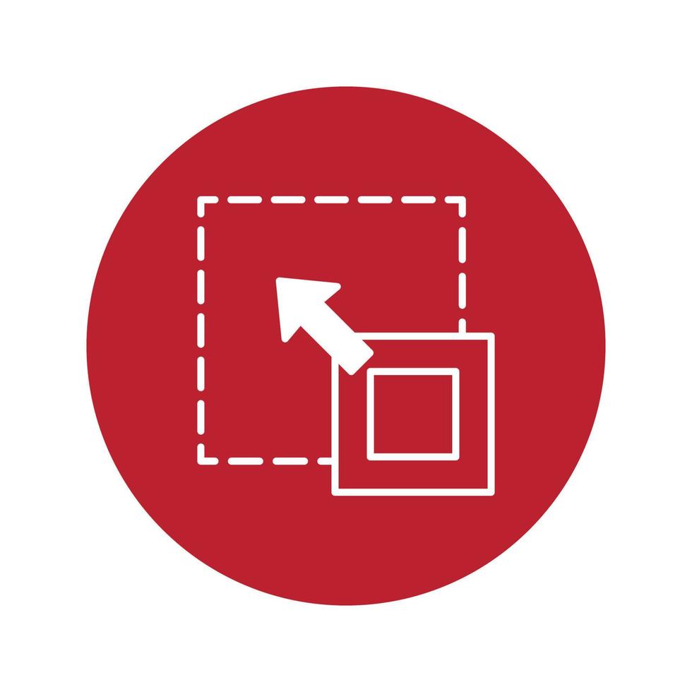 Resize Flat Icon vector
