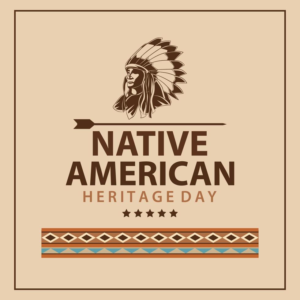 native american heritage vector