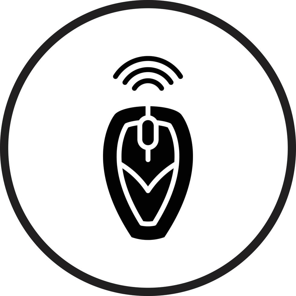 Wireless Mouse Icon Style vector