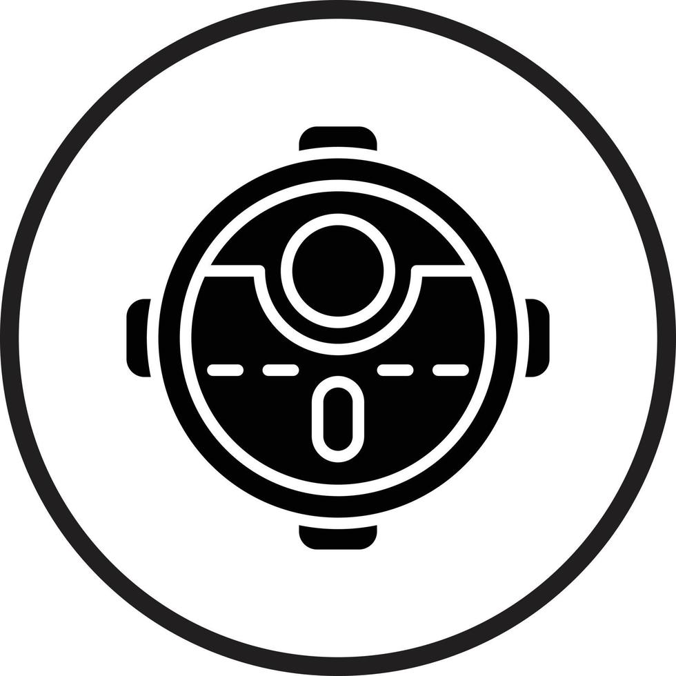 Robotic Vaccum Icon Style vector