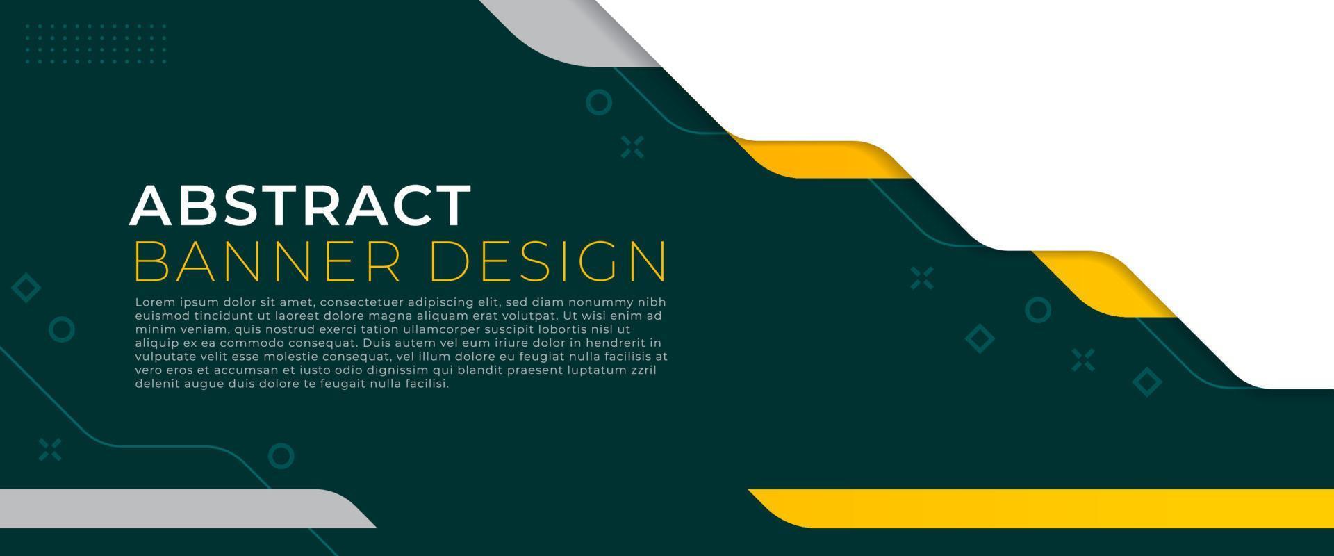 Abstract banner vector design, template background with copy space and editable