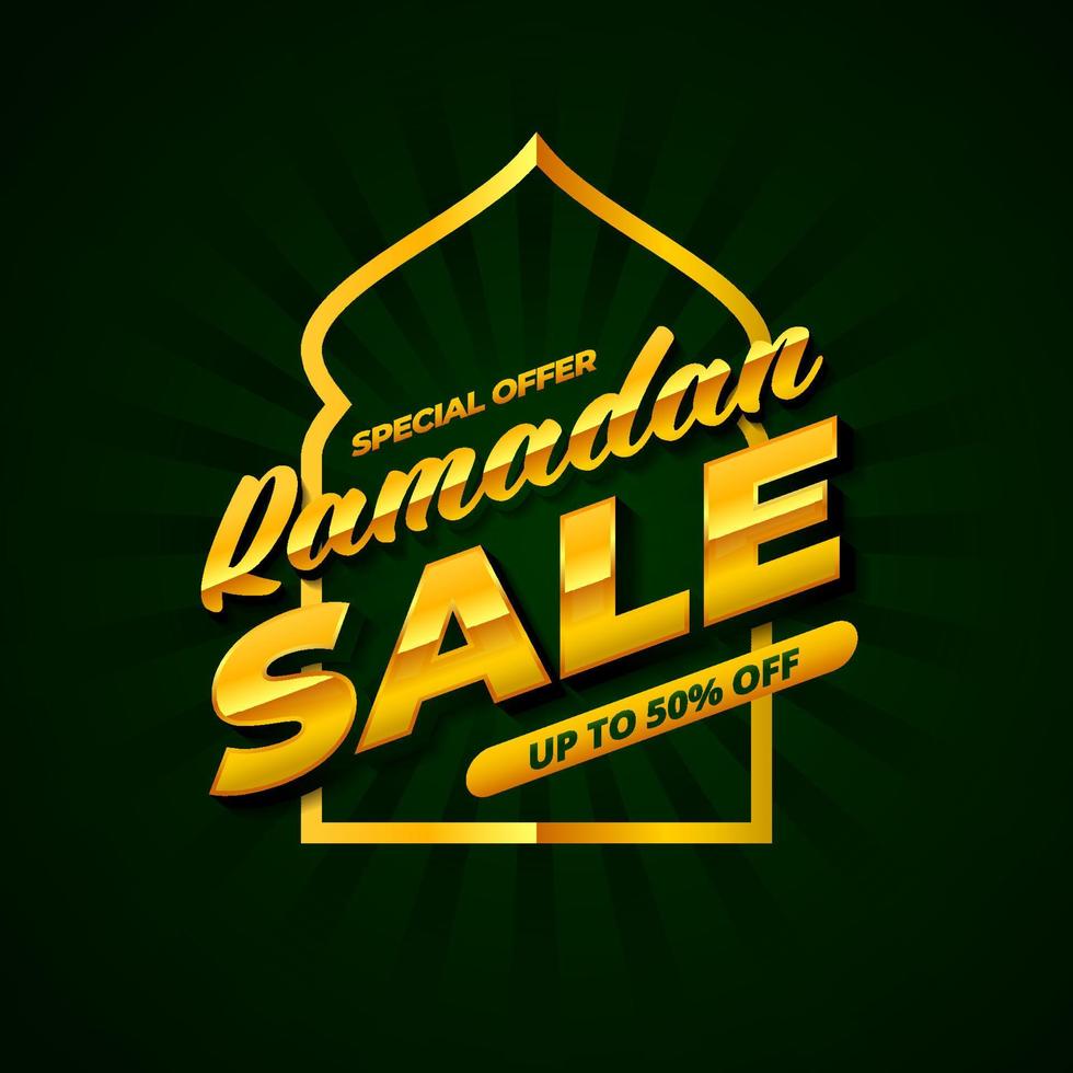 ramadan sale banner vector, Islamic holy month event background for media promotion and advertising vector