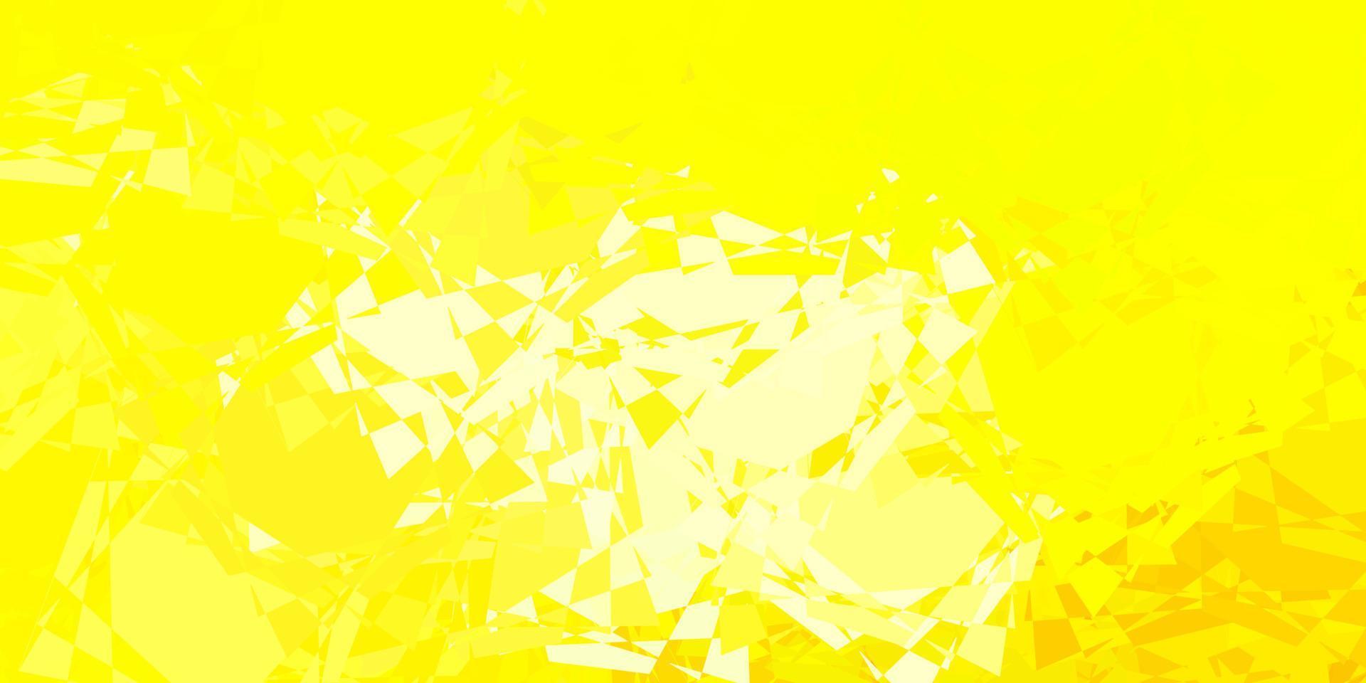 Light Yellow vector pattern with polygonal shapes.