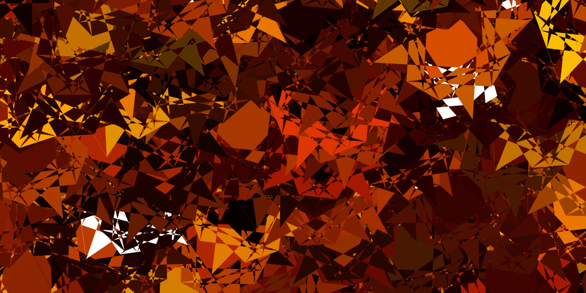 Light Yellow vector texture with random triangles. 13133564 Vector Art