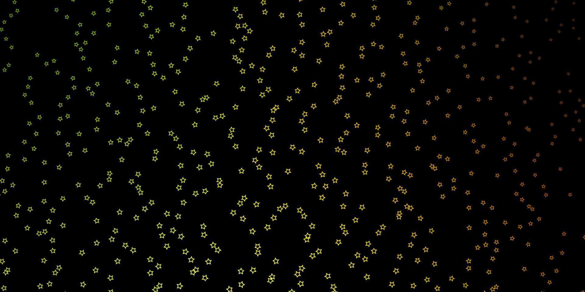Dark Green, Red vector pattern with abstract stars.