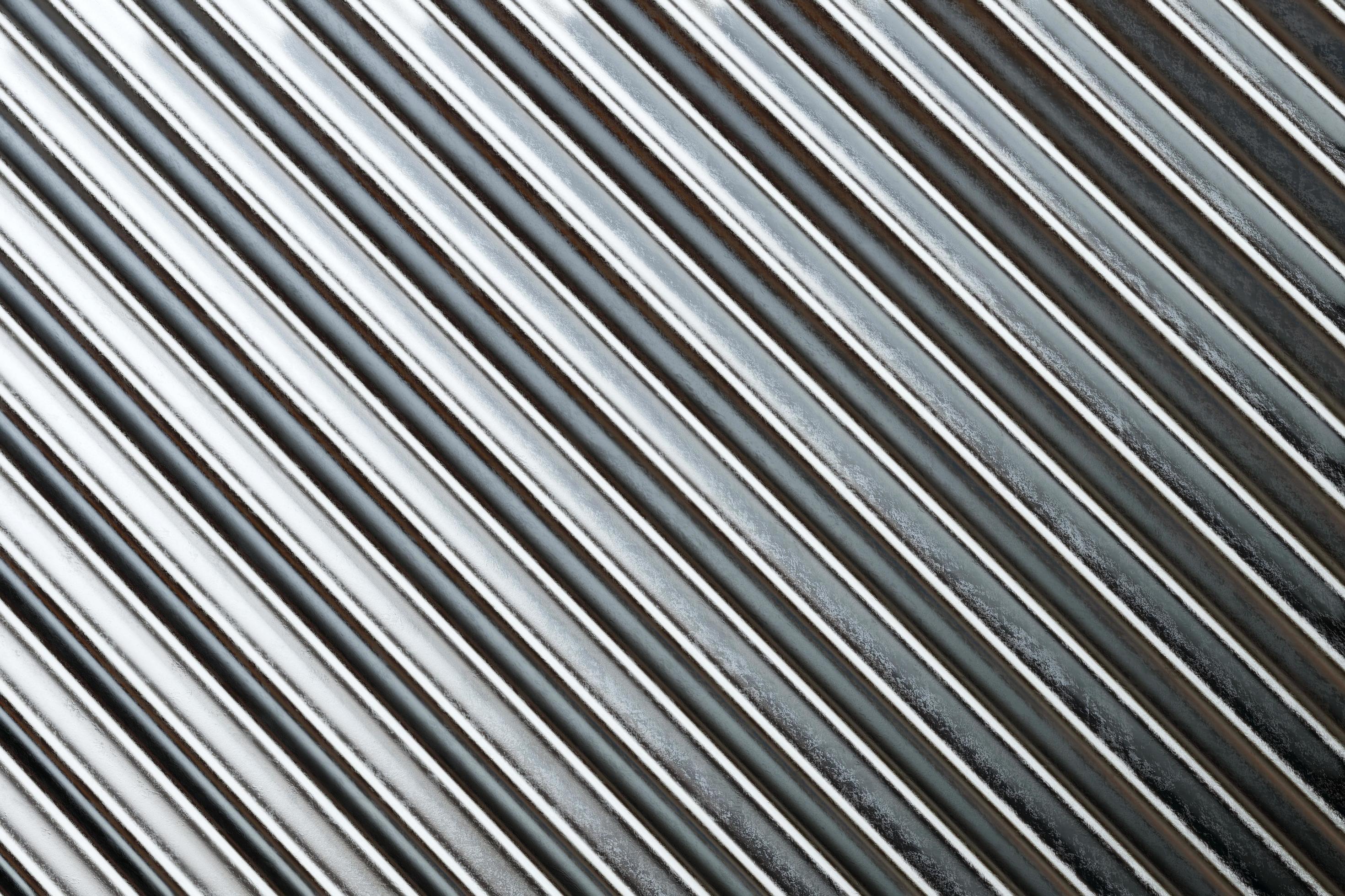 Texture of silver roof metal sheet. Metallic plate texture. Diagonal silver  grey stripes wallpaper banner design. Corrugated metal plate background.  13133654 Stock Photo at Vecteezy