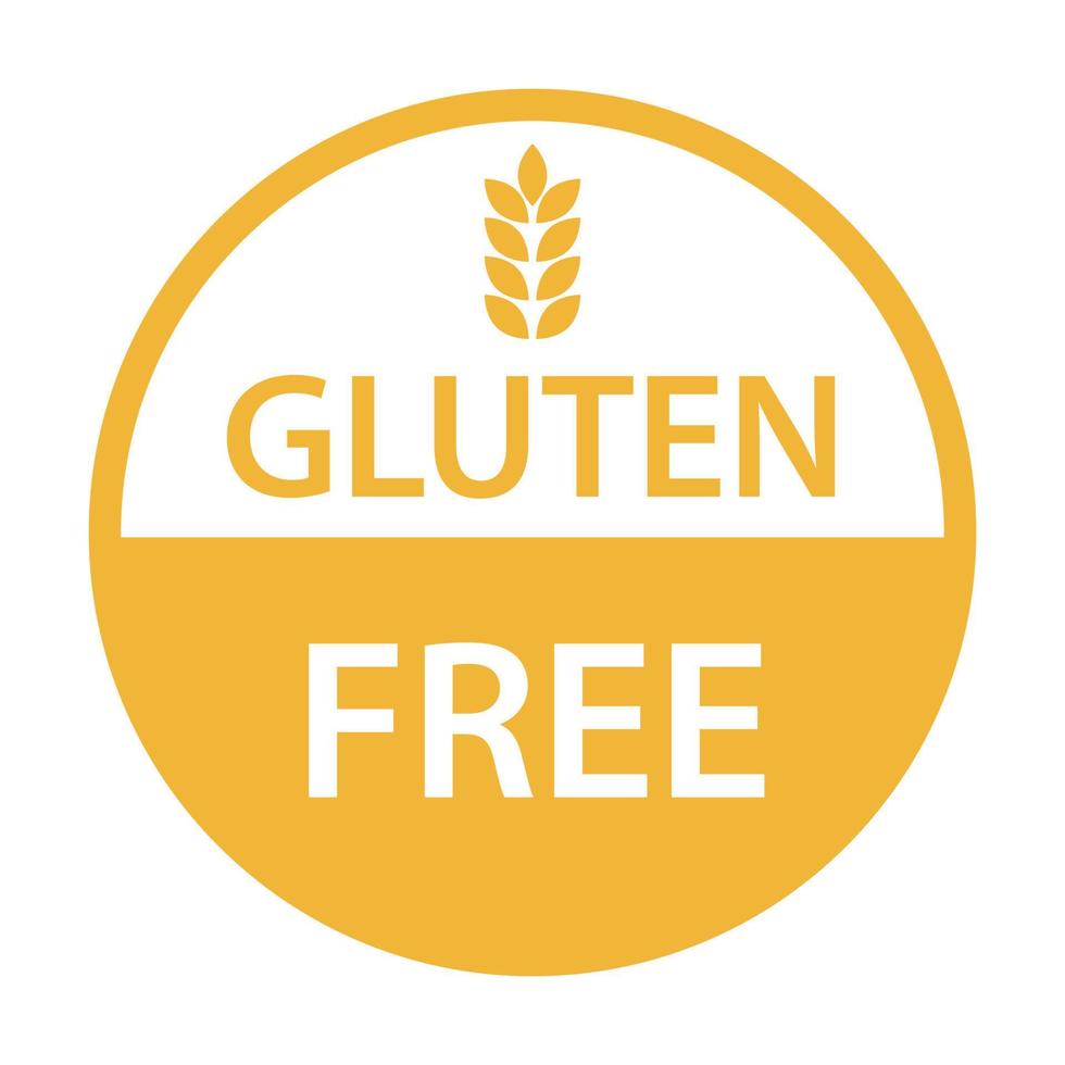 vector de icono sin gluten para diseño gráfico, logotipo, sitio web, redes sociales, aplicación móvil, ilustración de interfaz de usuario