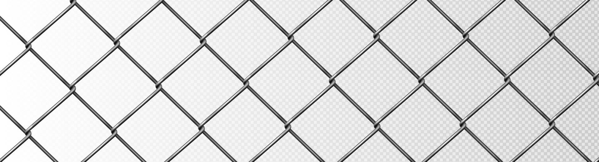 Metal fence mesh, pattern steel wire grid vector