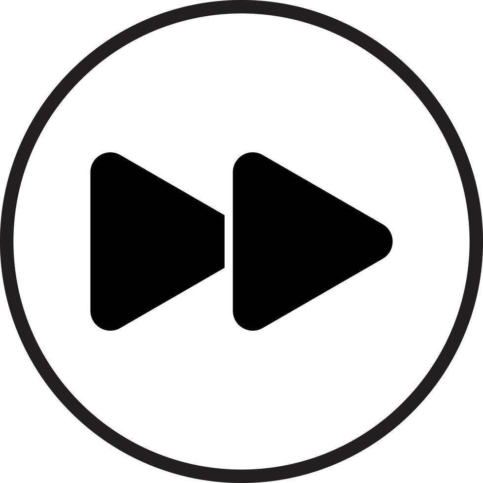 Fast Forward Icon Style vector
