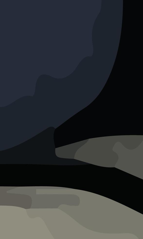 Aesthetic black abstract background vector