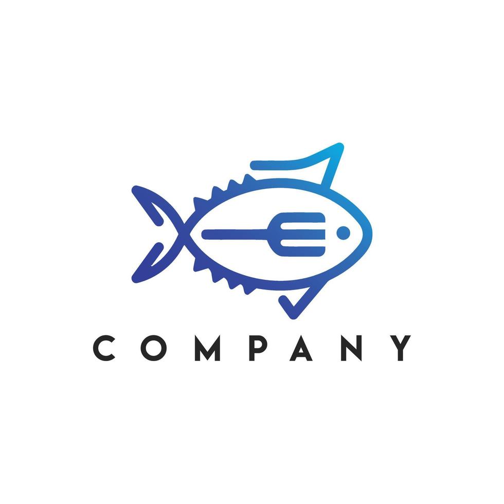 Tuna Logo, Tuna fish vector