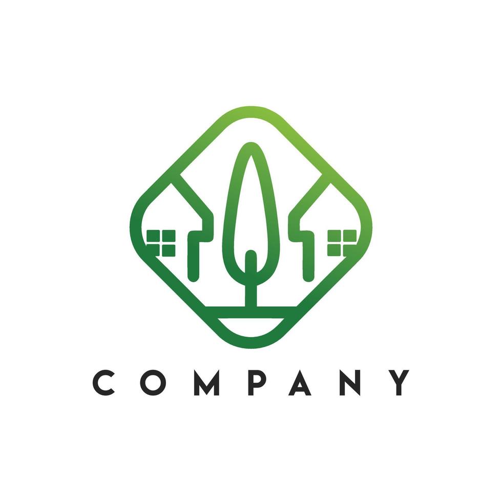 Eco Builder Logo, Eco Home Logo vector
