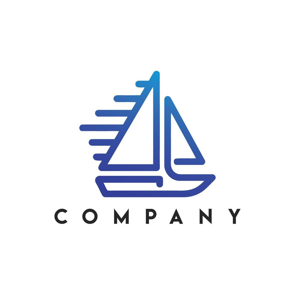 Sail Boat Logo, Boat vector