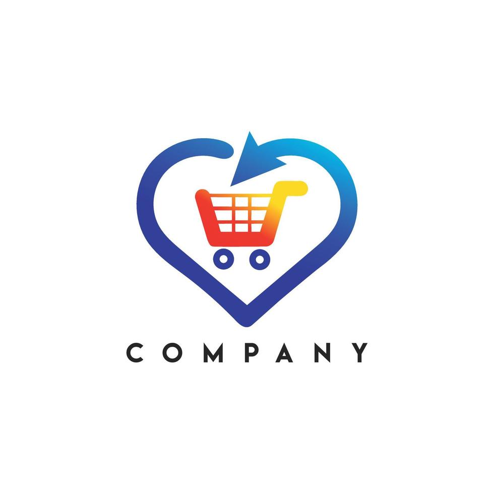 Love Shop Logo designs Template vector