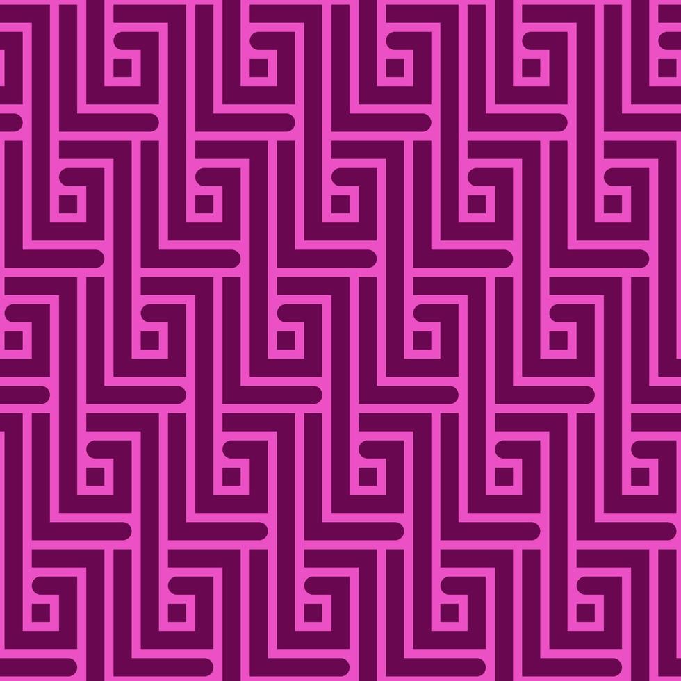 PINK ABSTRACT SEAMLESS PATTERN WITH RECTANGULAR ZIGZAGS IN VECTOR