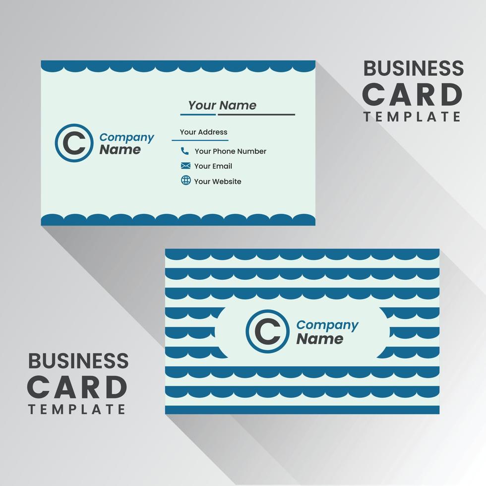 Business Card - Creative and Clean Modern Business Card Template. vector