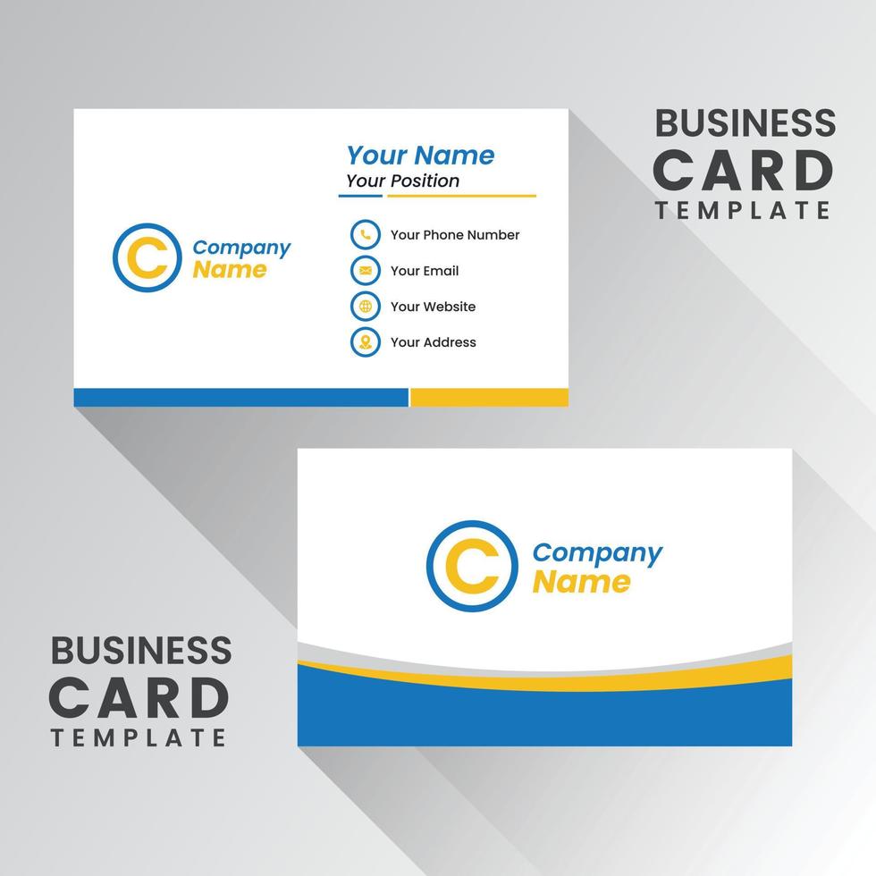 Modern Business Card - Creative and Clean Business Card Template. vector