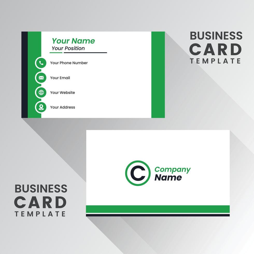 Luxury business card design template vector