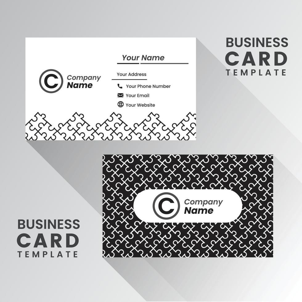 modern business card design . double sided business card design template . business card inspiration vector