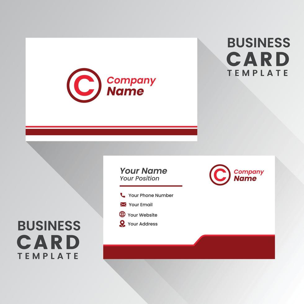 modern creative business card and name card,horizontal simple clean template vector design, layout in rectangle size.