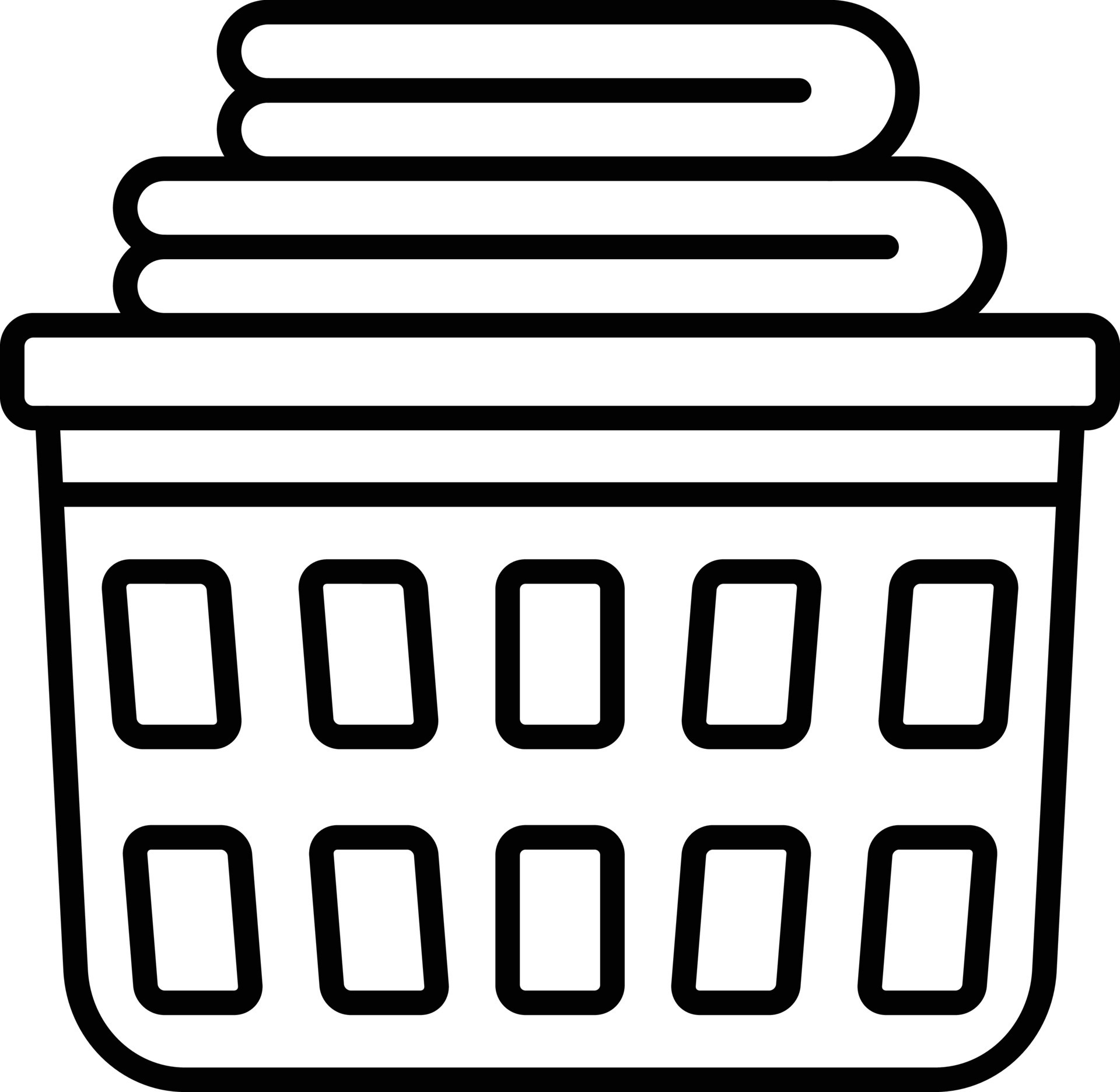 Laundry Basket Line Icon 13135137 Vector Art at Vecteezy