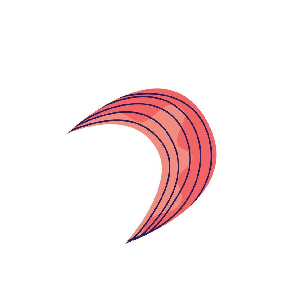 Mystic celestial moon isolated. Tribal celestial tattoo. Isolated vector illustration. Mystic moon illustration. Vector flat drawing