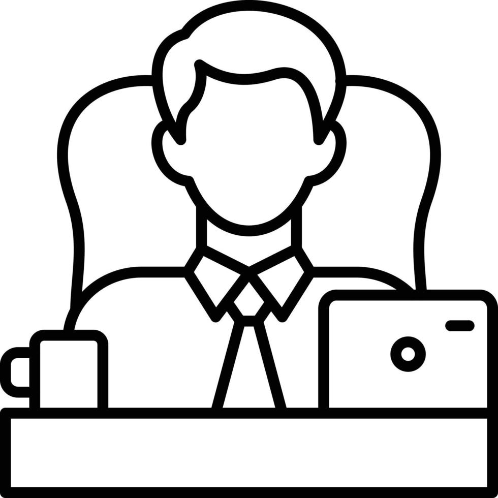 icono de línea de jefe 13135458 Vector en Vecteezy