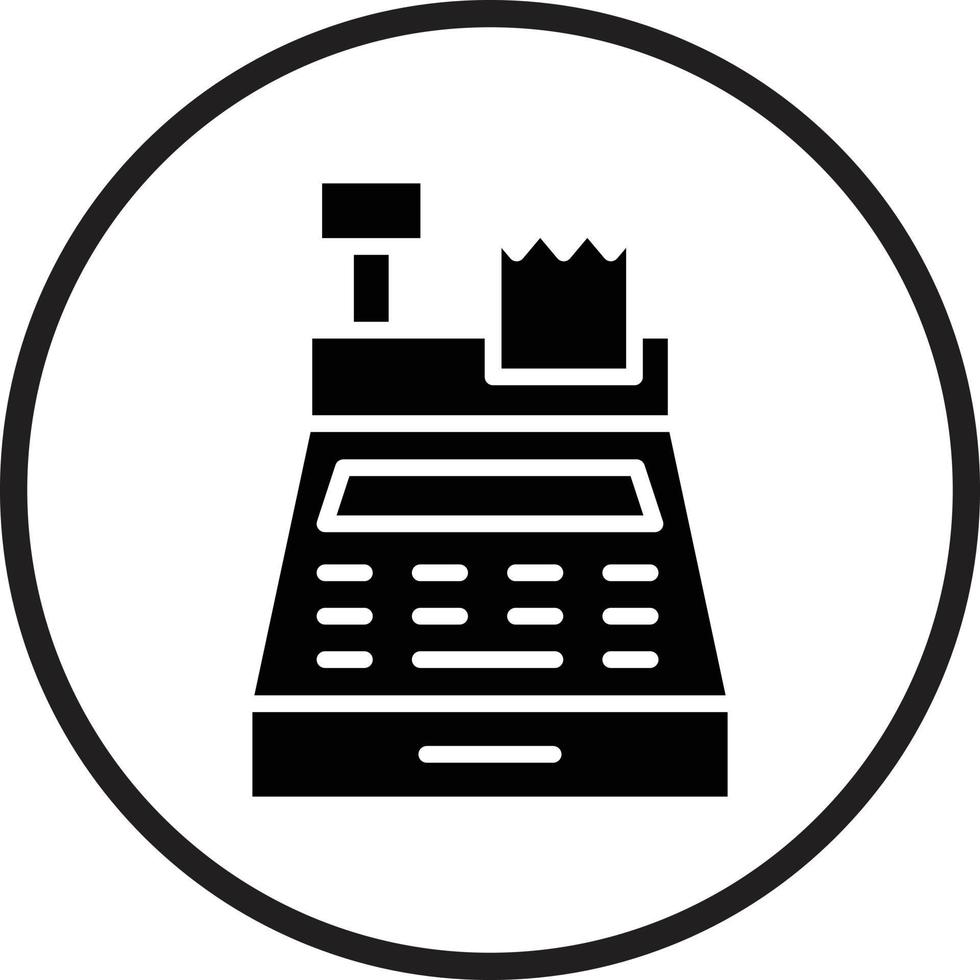 Cash Register Icon Style vector