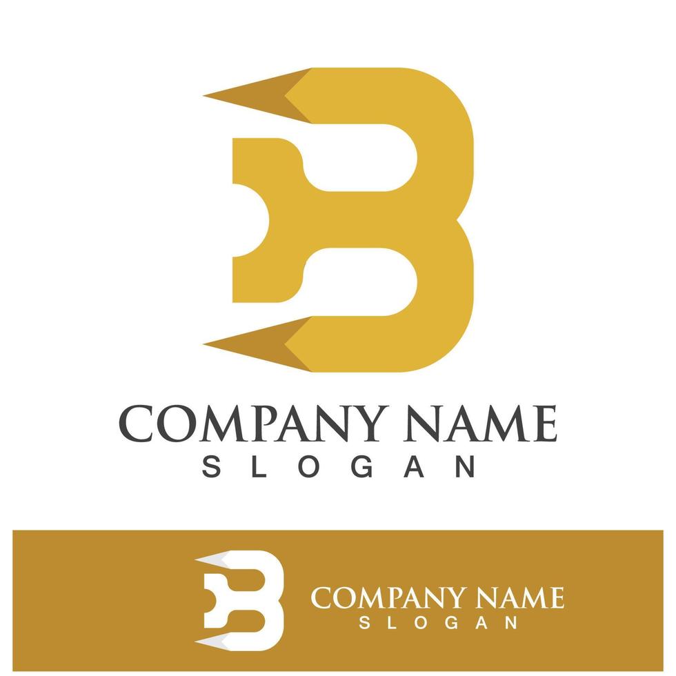 Creative B letter logo design vector