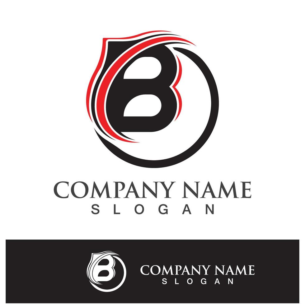 Creative B letter logo design vector