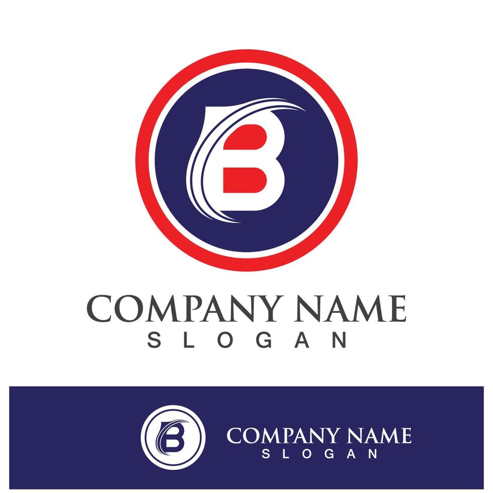 Creative B letter logo design vector
