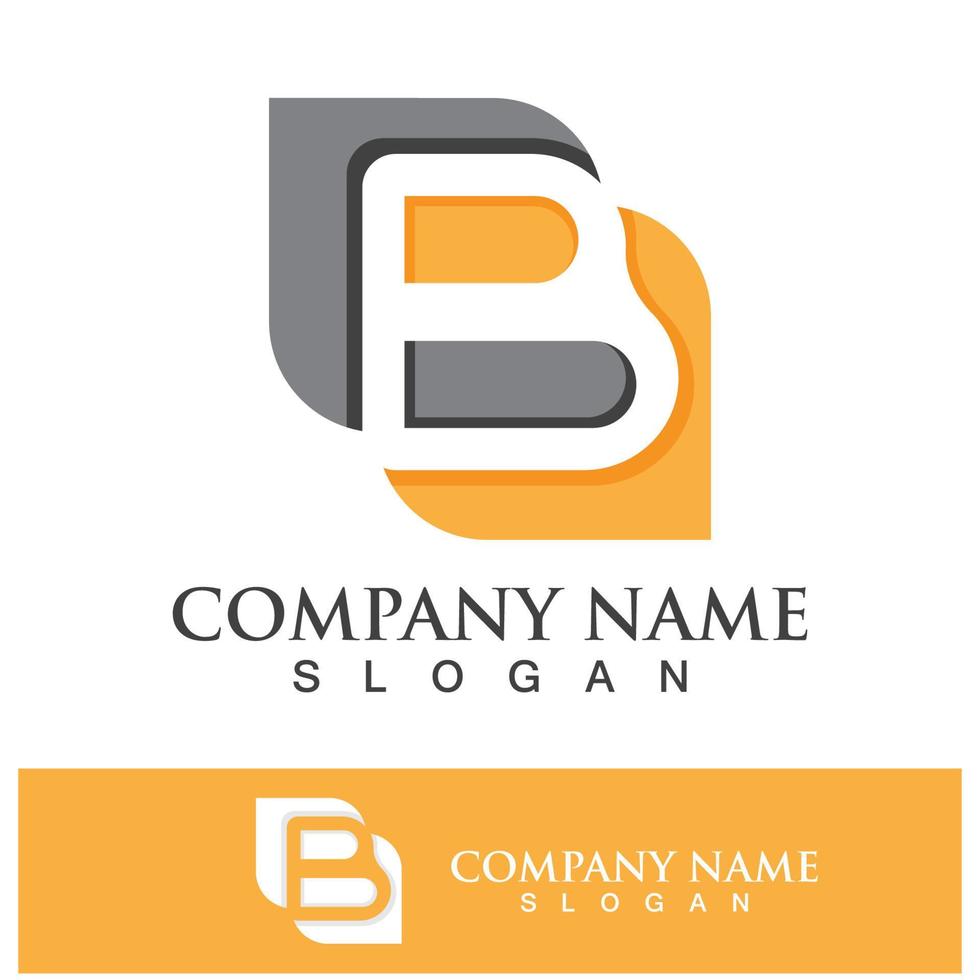 Creative B letter logo design vector