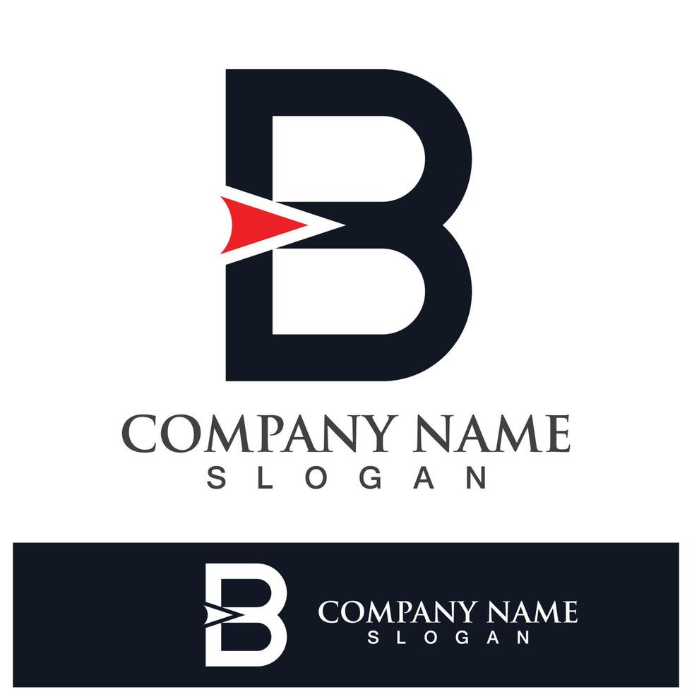 Creative B letter logo design vector