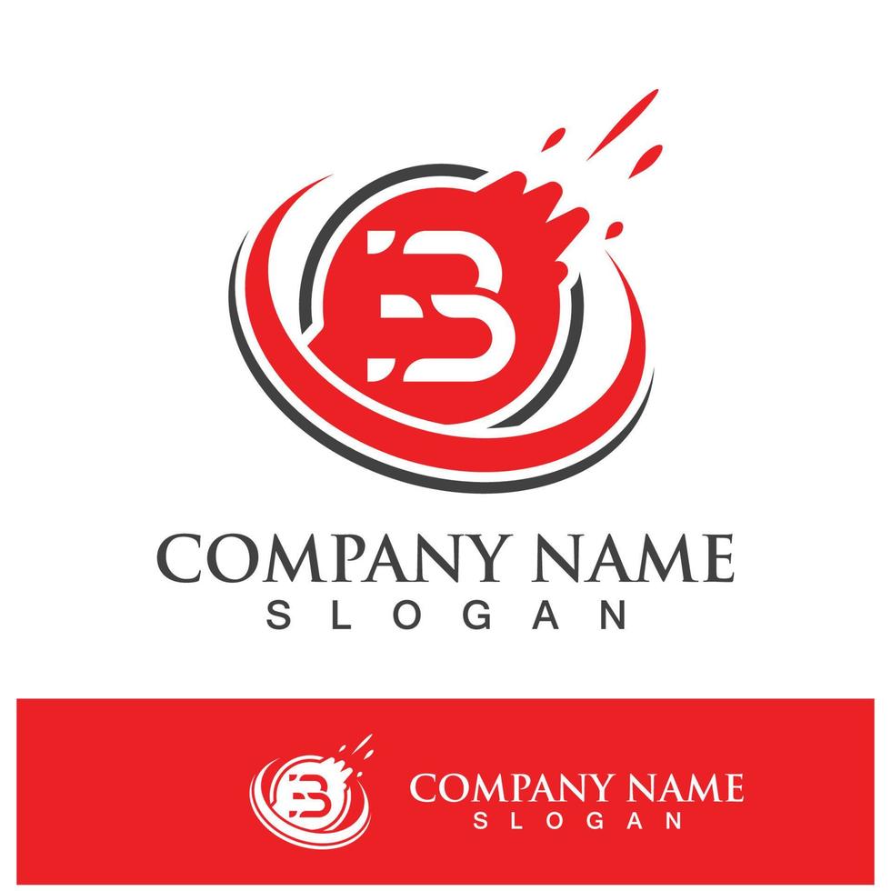 Creative B letter logo design vector
