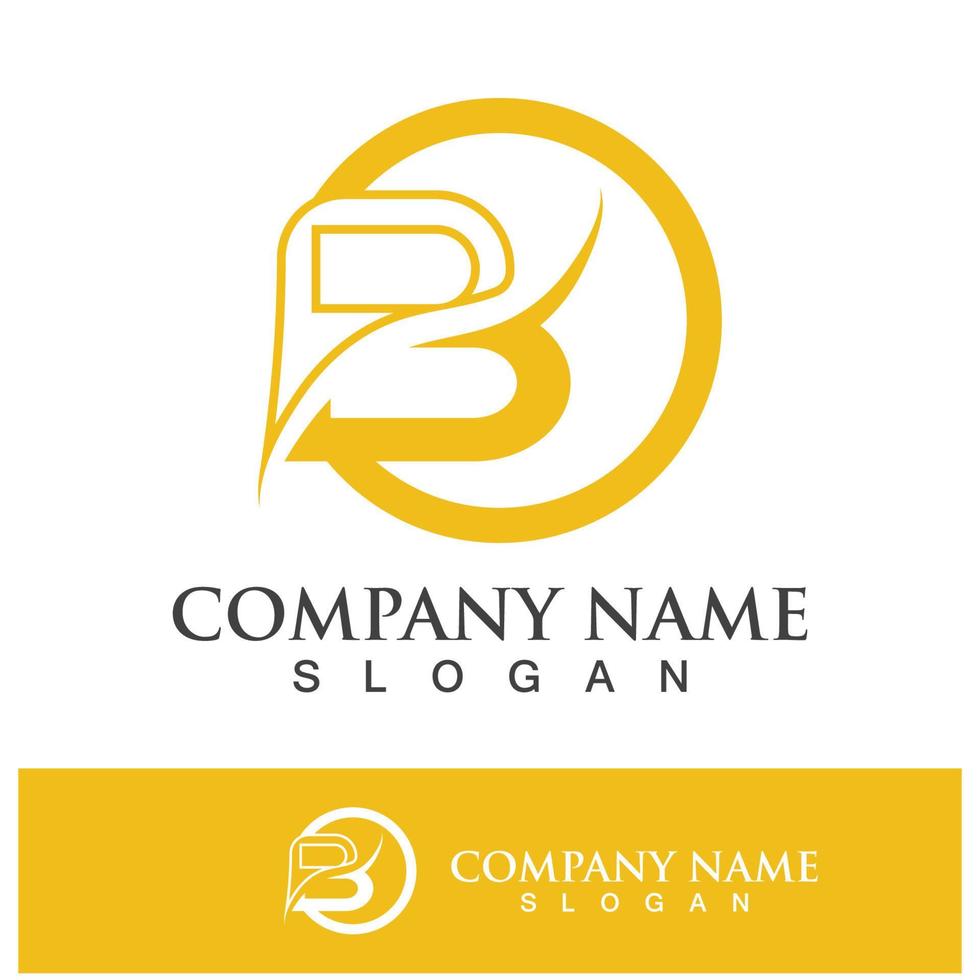 Creative B letter logo design vector