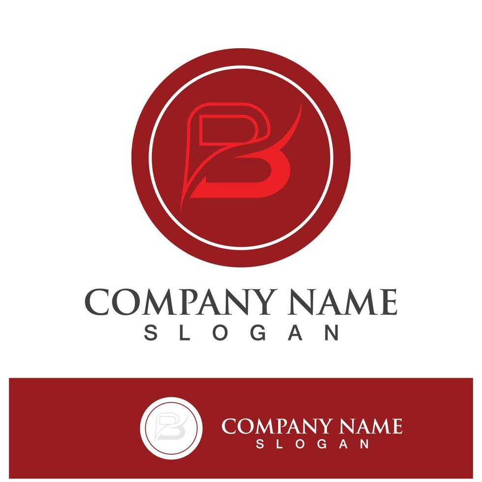 Creative B letter logo design vector