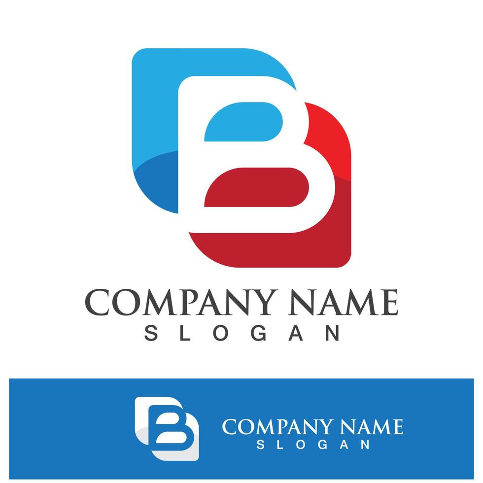 Creative B letter logo design vector