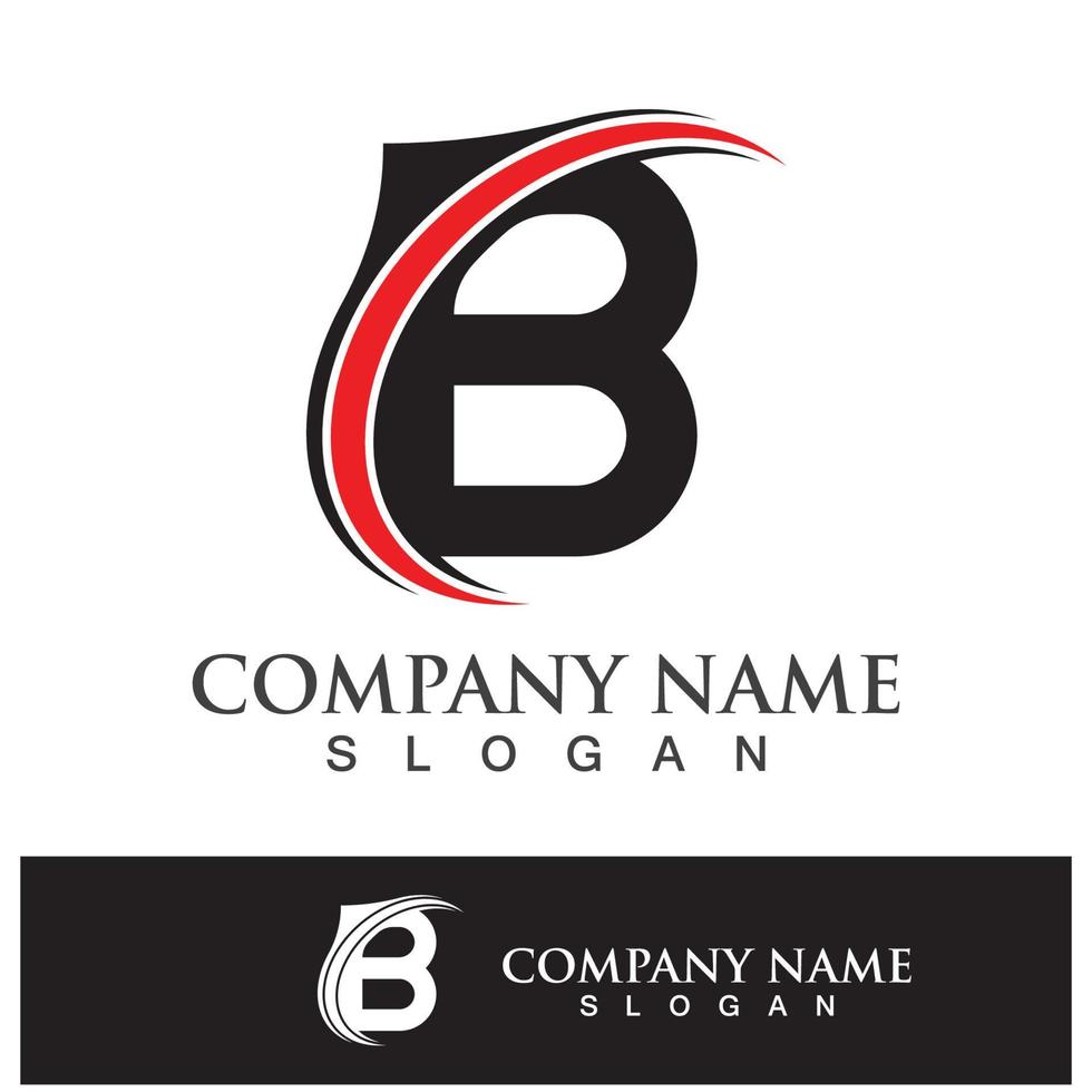 Creative B letter logo design vector