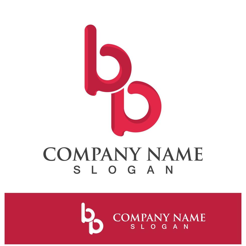 Creative B letter logo design vector