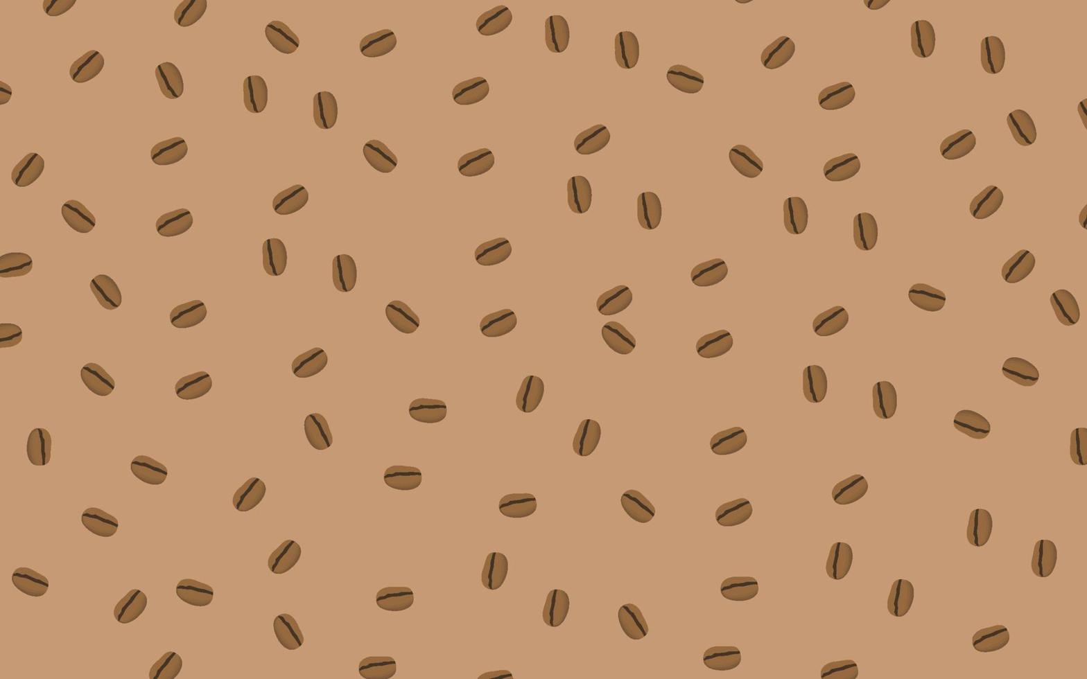 Coffee bean pattern background vector