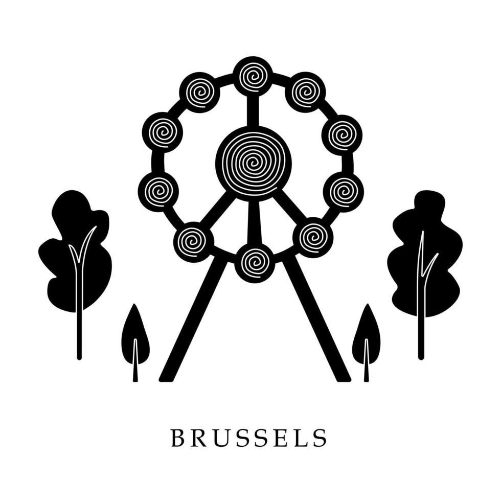 capitales europeas, bruselas vector